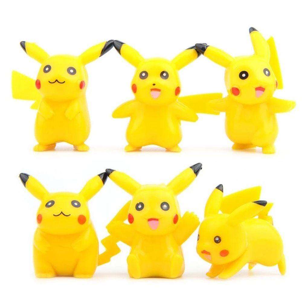 Set 6 Mô Hình Nhân Vật Trong Pokemon Bằng PVC Kích Thước 4cm
