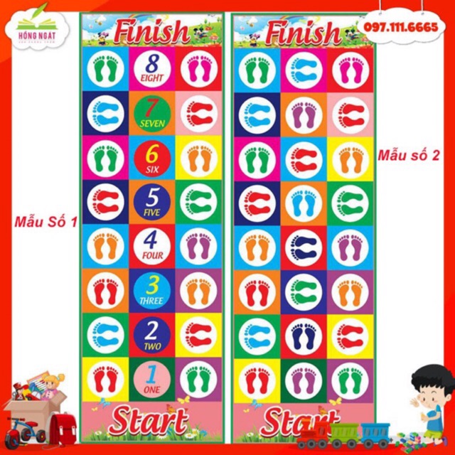 THẢM VẬN ĐỘNGGiáo Cụ Dạy Học JUMPING MAT đồ chơi vận động giải trí trẻ em GC38