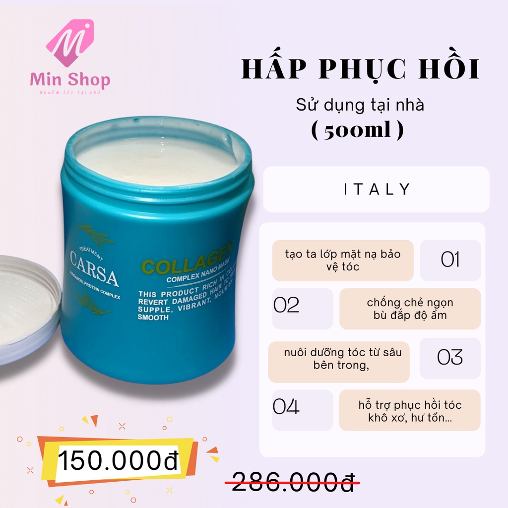 Hấp Phục hồi tái tạo và bảo vệ cấu trúc tóc ( 500ml )