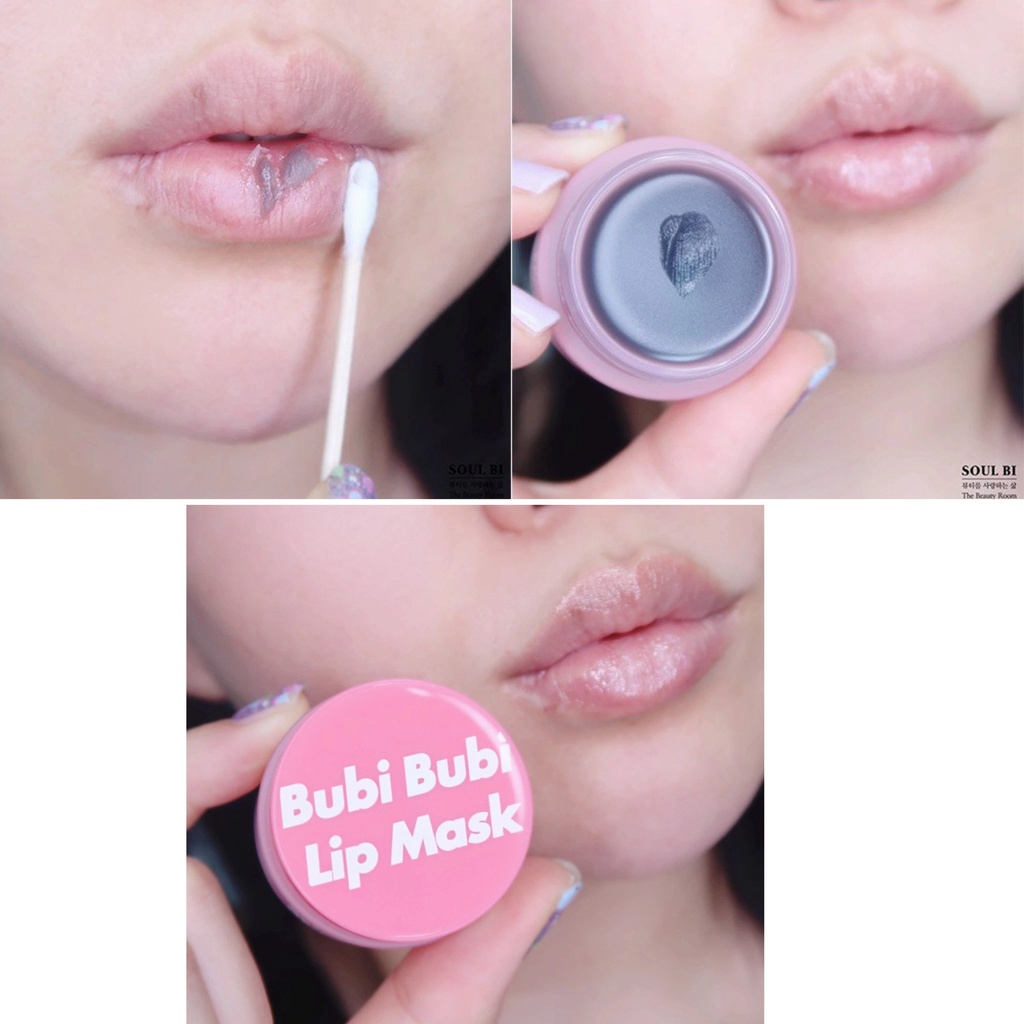 Mặt nạ ngủ môi dưỡng ẩm , làm hồng môi Unpa Bubi Bubi Lip Mask 9g NPP Tido88