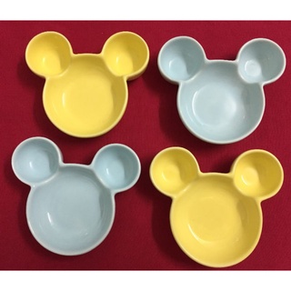 Đĩa gốm sứ hình chuột Mickey 9.5cm x 8.5cm