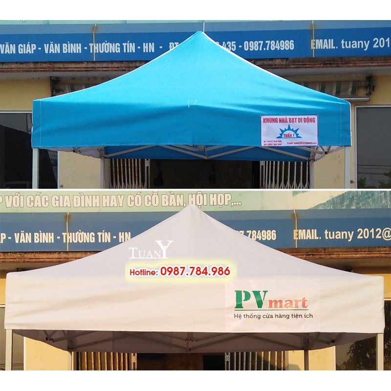 BẠT MÁI dùng cho khung nhà bạt di động 2mx2m