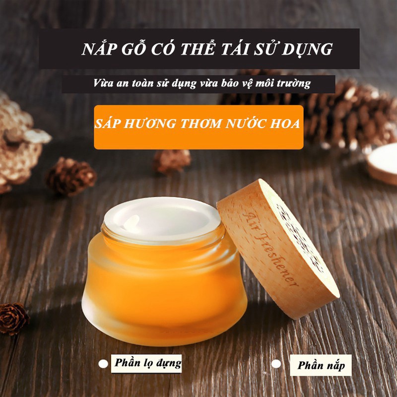 Sáp thơm khử mùi ô tô, phòng khách, tủ quần áo, để phòng làm việc, hương hoa trái nhẹ nhàng, giữ mùi lâu