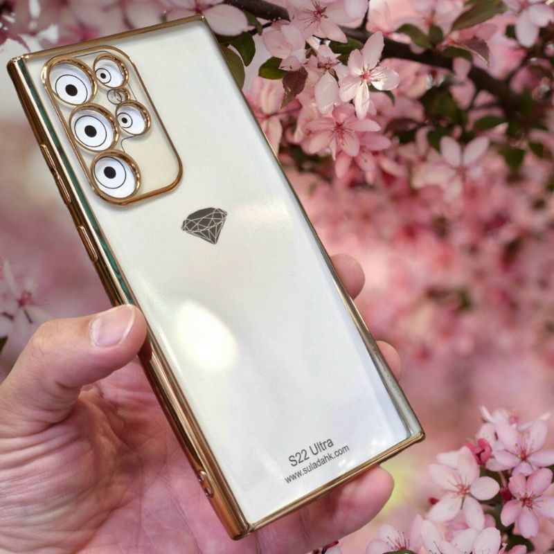 Ốp lưng sulada lưng trong viền màu Samsung S22 Ultra , S22 plus , S22 bảo vệ camera