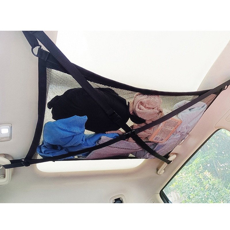 Túi Lưới Giữ Hàng Hóa Gắn Trần Xe Hơi Dễ Sử Dụng Hầu Hết Các Phương Tiện