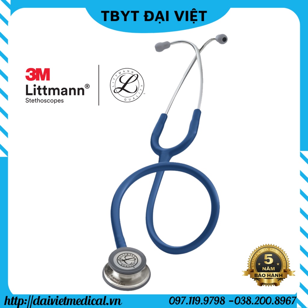 Ống nghe Y TẾ Littmann Classic III MỸ Free khắc tên tặng túi đựng bảo hành chính hãng 5 năm