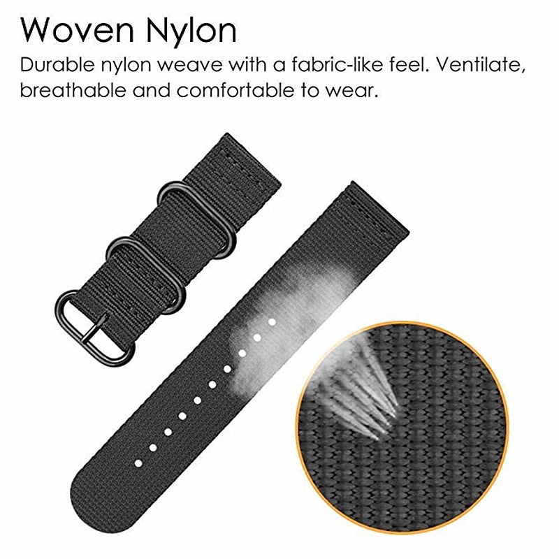 Dây Đeo Nylon 24mm Cho Đồng Hồ Thông Minh Suunto 9 / 9 Baro Suunto 7 Spartan HR D5 Correa