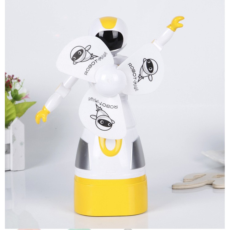 Quạt tích điện hình siêu nhân để bàn