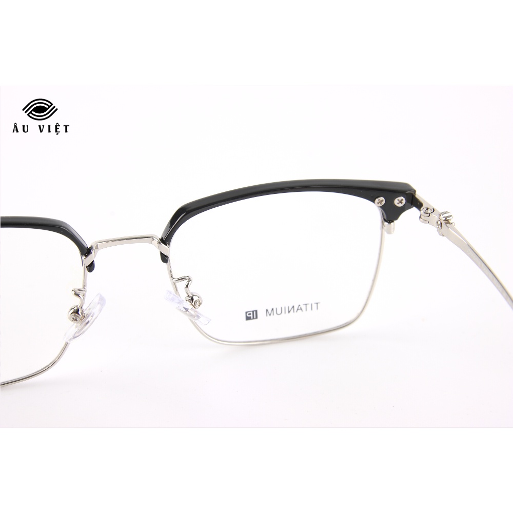 Gọng kính titanium Ch 8918 dáng chữ nhật vuông Full box