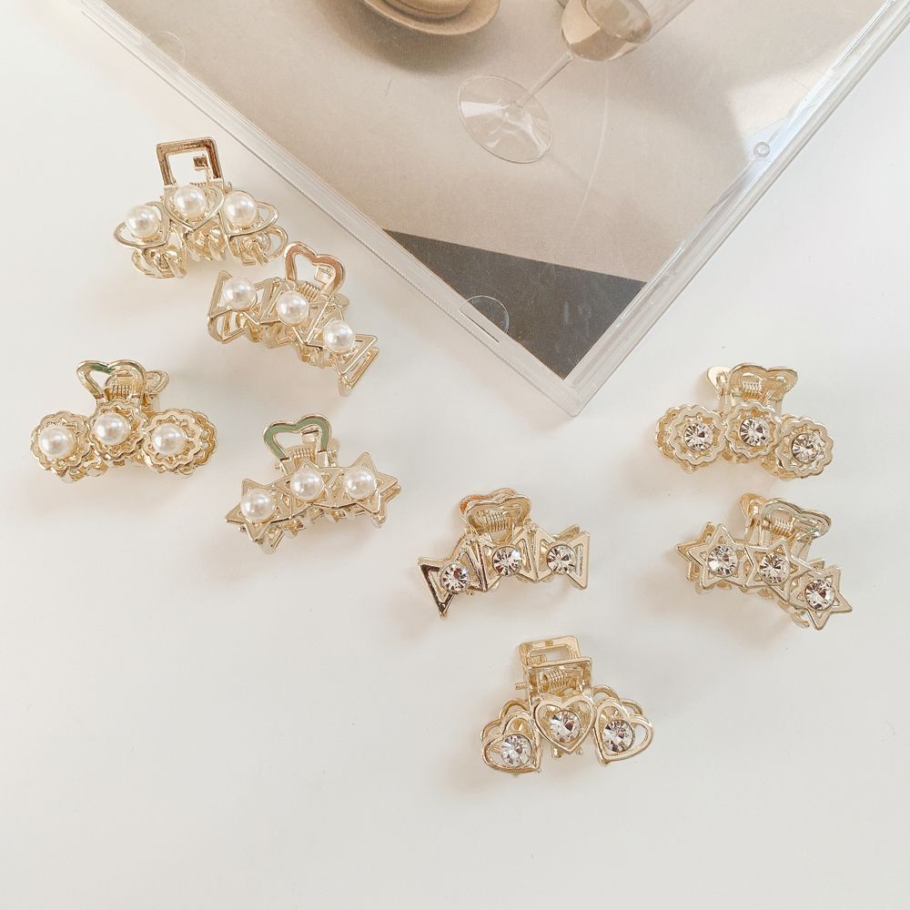 Kẹp Tóc Đuôi Ngựa Hình Học Phong Cách Hàn Quốc Thanh Lịch Cho Nữ