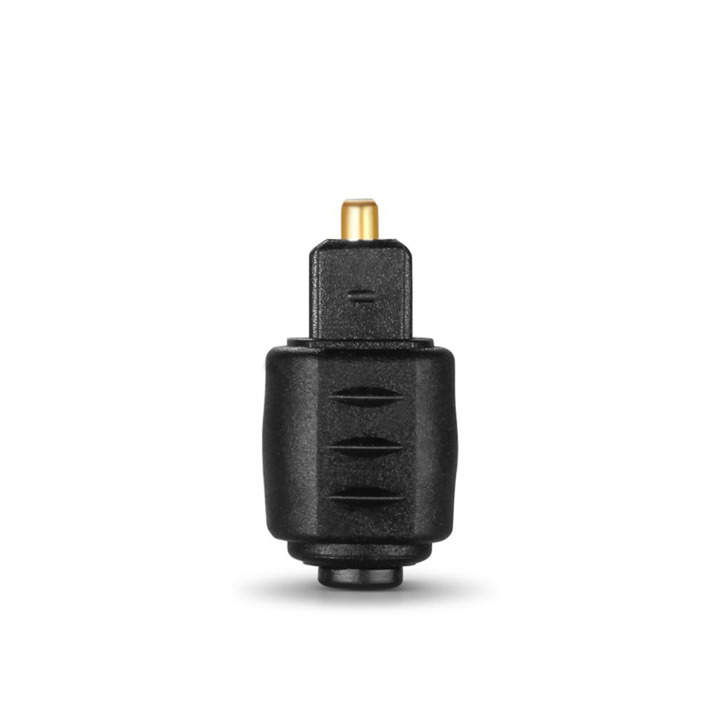 BTLIMER Đầu Chuyển Đổi Âm Thanh Toslink Hình Tròn Màu Đen Sang Vuông 3.5mm
