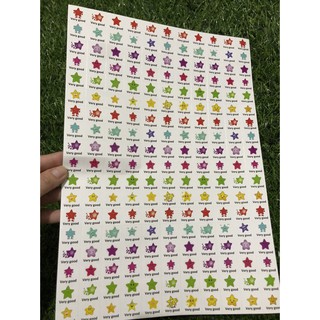 Sticker sao lời khen tiếng anh khen thưởng 7k1 tờ 198 sticker