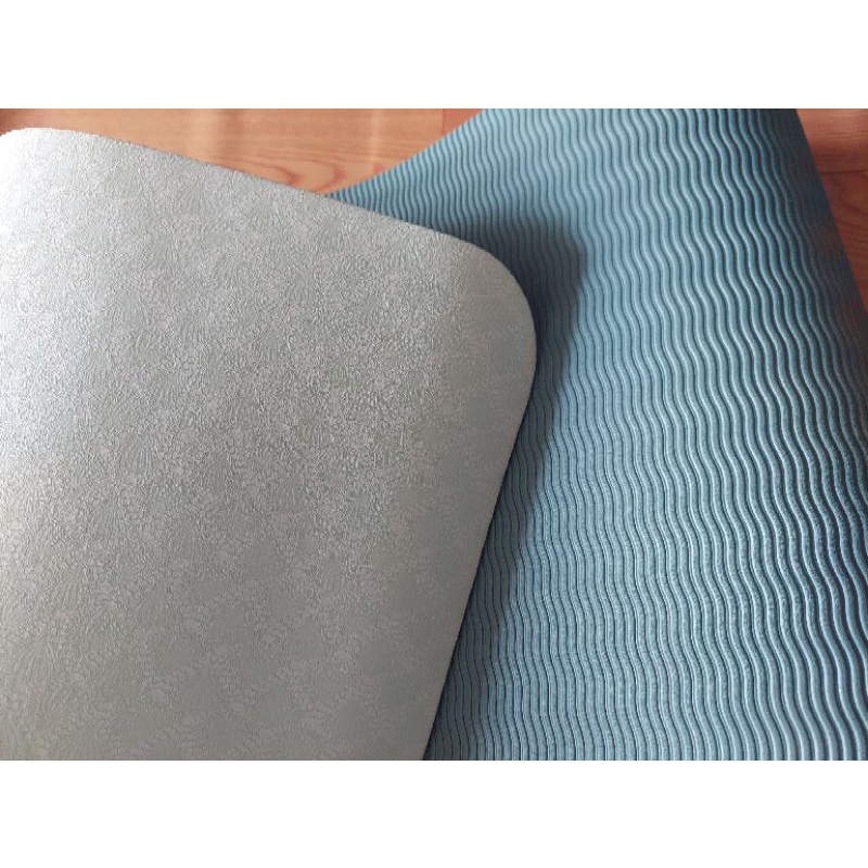 Thảm tập yoga tập gym 2 lớp định tuyến 6mm, 8mm cao cấp