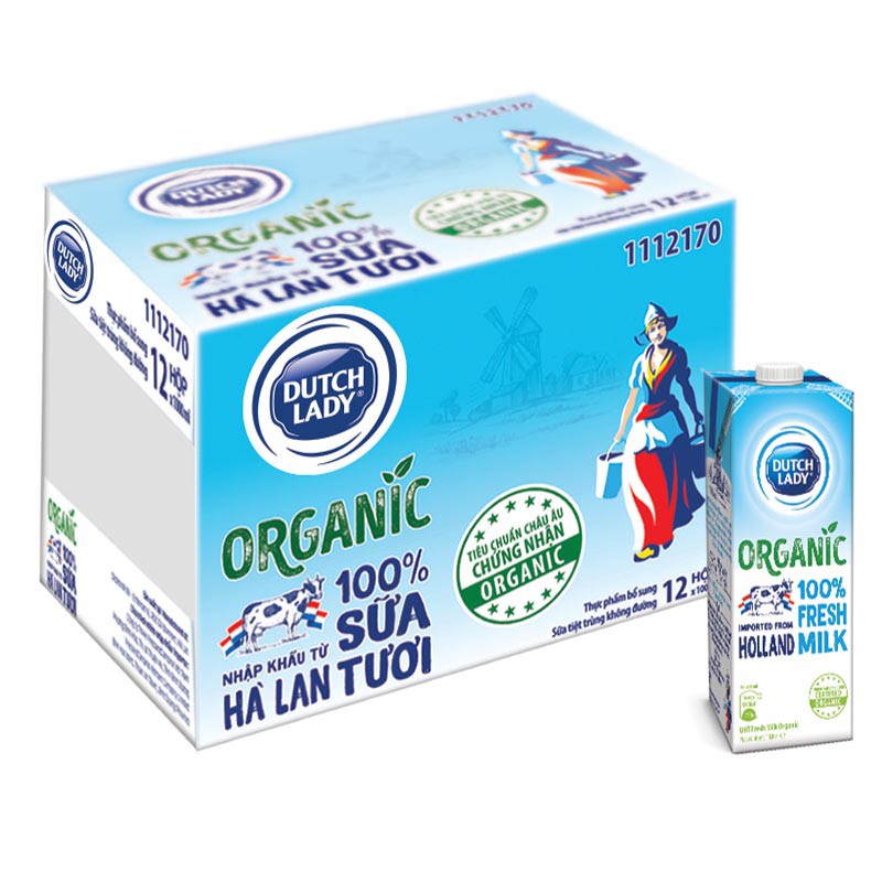 Hộp Sữa Tươi Tiệt Trùng Dutch Lady Organic (1L)