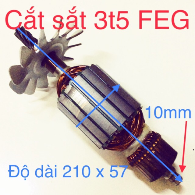 Rotor máy cắt sắt FEG 3t5