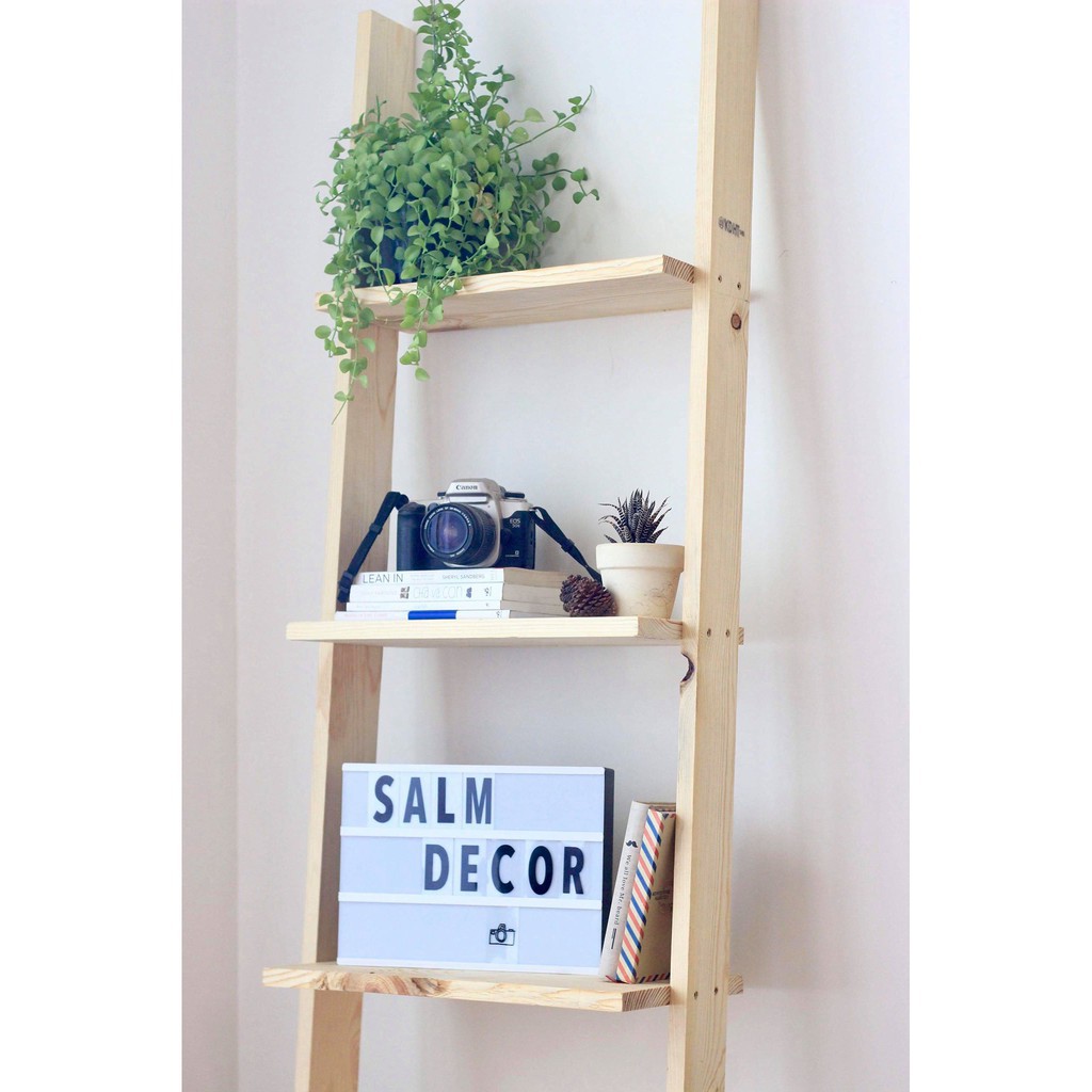 KỆ THANG DECOR 5 TẦNG - GỖ THÔNG
