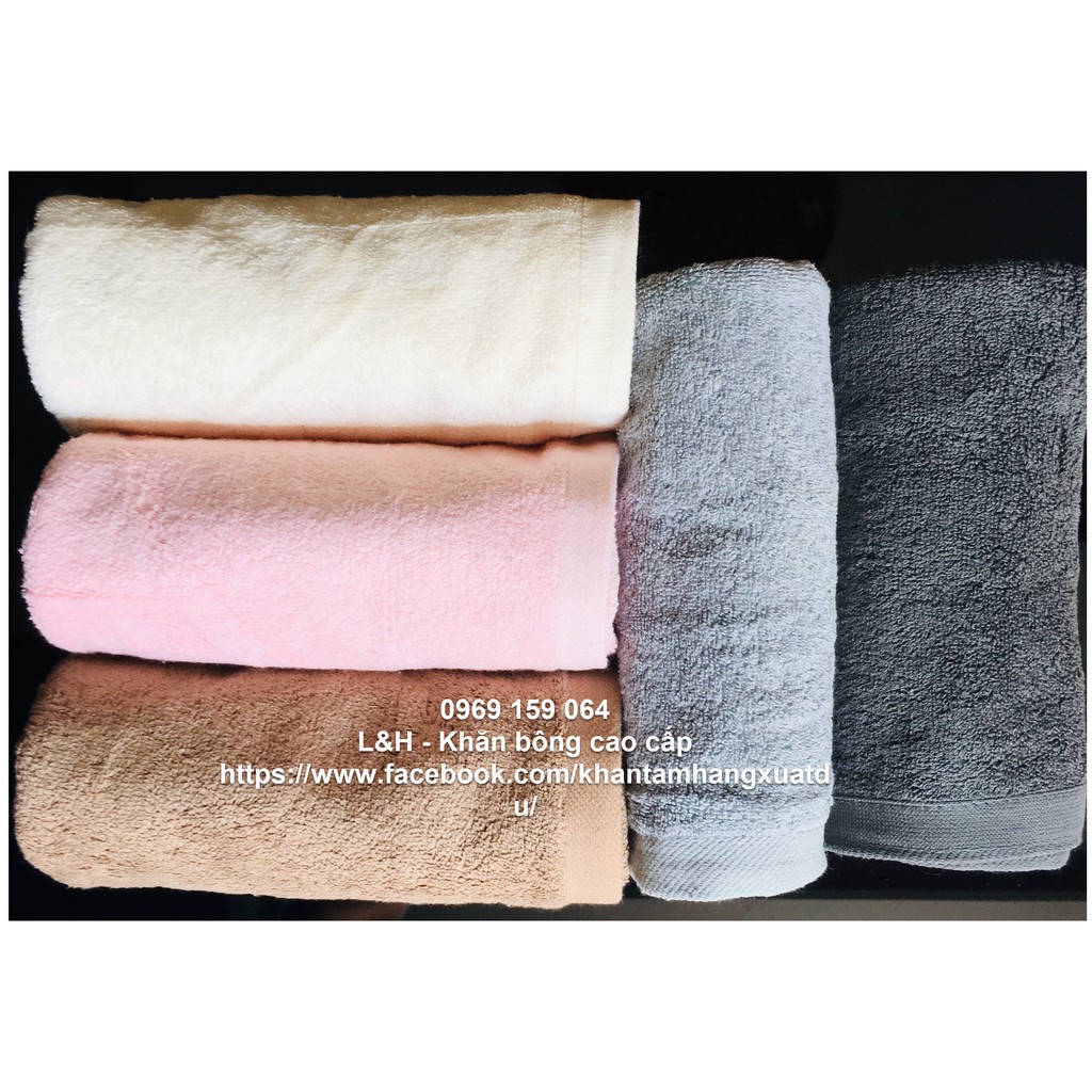 Khăn tắm, khăn lau đầu sợi cotton, xuất dư siêu thấm 40 * 80 cm