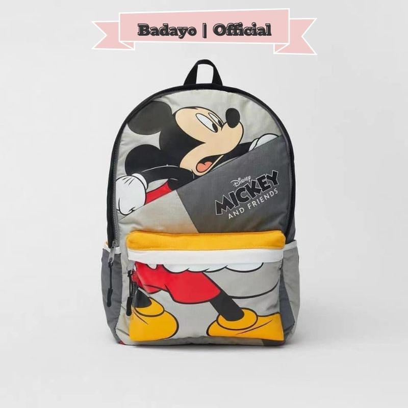 Balo mickey đa năng nhiều ngăn chất dù chống nước hàng xuất dư cao cấp Badayo T2.023