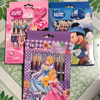 10 hộp sáp dầu 18 màu