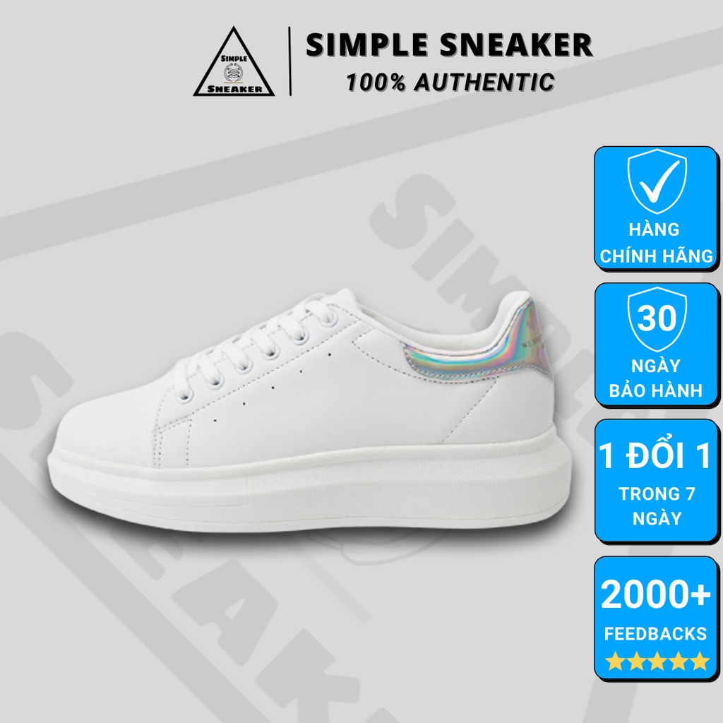 Giày Domba Sneaker Thể Thao Nữ FREESHIP Domba High Point Gót Hologram Chính Hãng- Giày Domba Hàn Quốc- Simple Sneaker