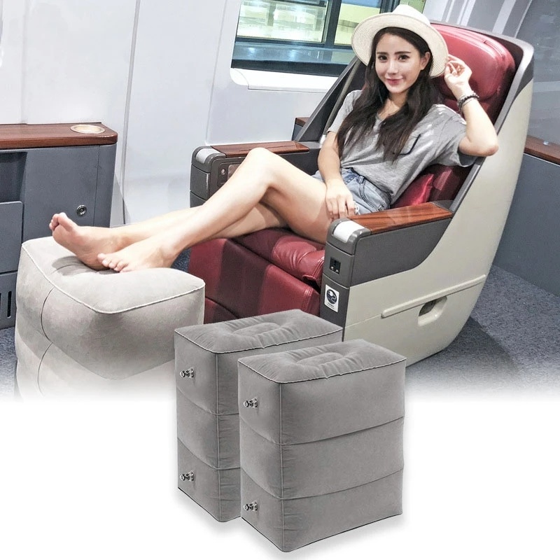 1 Bộ Dụng Cụ Ghế Đẩu Bơm Hơi Cao Cấp Có Thể Điều Chỉnh Chiều Cao Kèm Túi Đựng