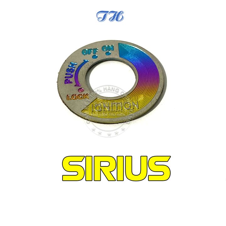 Tem titannium dán ổ khóa cho nhiều dòng xe như sirius, vario, raider fi, satria, winner, winner x, sonic, exciter 150,..