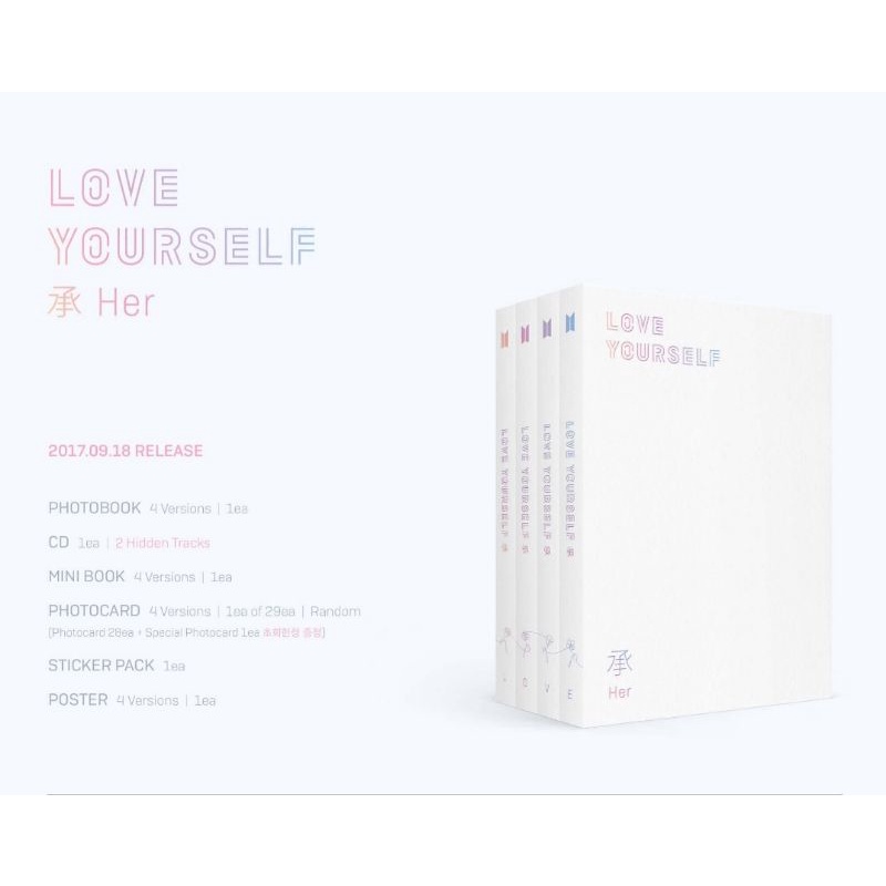 BỘ ẢNH BTS HER | HÀNG CÓ SẴN WEVERSE SHOP, KTOWN4U