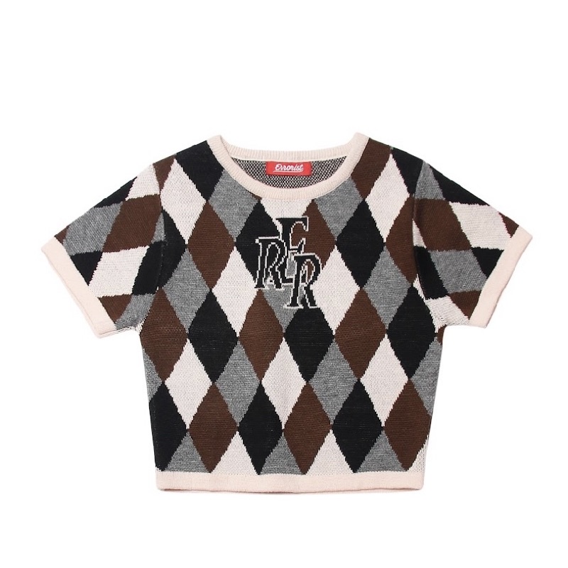 Áo ERRORIST len chillin knit crop đỏ/hồng | BigBuy360 - bigbuy360.vn