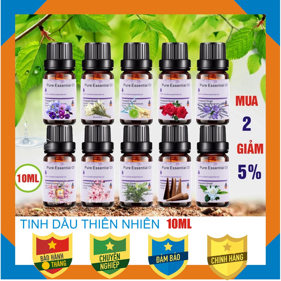 [Giá sỉ]Tinh dầu thiên nhiên lọ 10ml - Nhiều mùi hương chọn lựa!!!