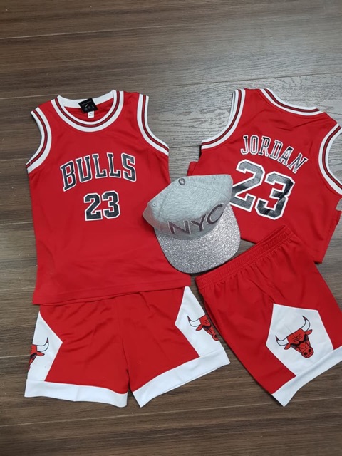 Bộ bóng rổ bulls 23 cho bé NoBrand