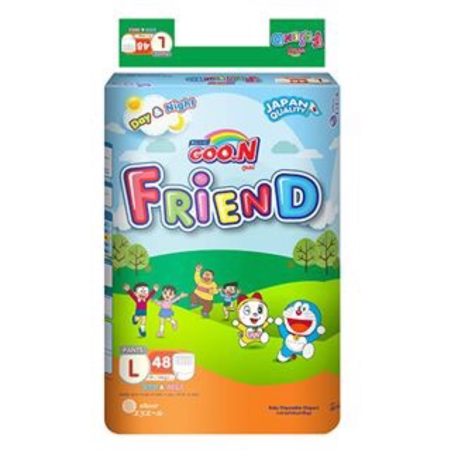 Bỉm Goon Friend Tã Quần Size Xl 42m tặng kèm gói 5m