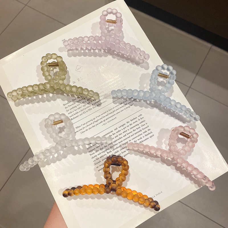 Kẹp Tóc Hình Cá Mập Bằng Acrylic Màu Kẹo Thời Trang Cho Nữ 11cm