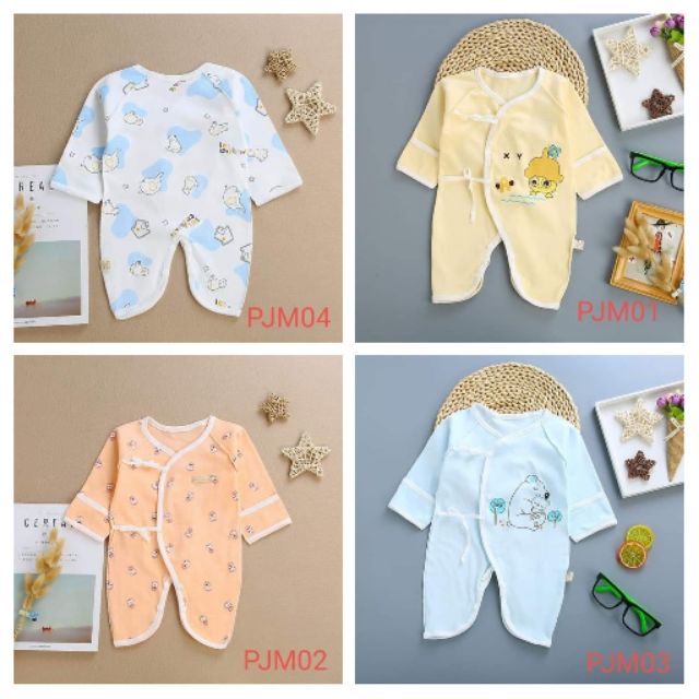 Combo 2 Bộ body sơ sinh xuất hàn