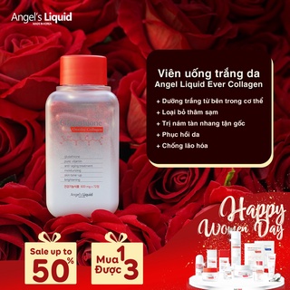 Freeship  - Viên Uống Trắng Da Glutathione Ever Collagen 7Day Angle’s Liquid