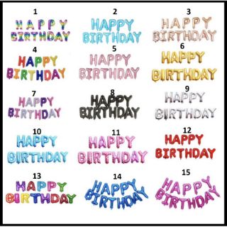 [Tặng Kèm dây treo] Hàng chất lượng Set bóng chữ Happy Birthday trang trí sinh nhật đẹp TA12