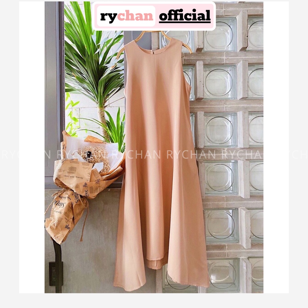 Đầm Suông Nude Dáng Mullet Form Rộng Thoải Mái - DS022