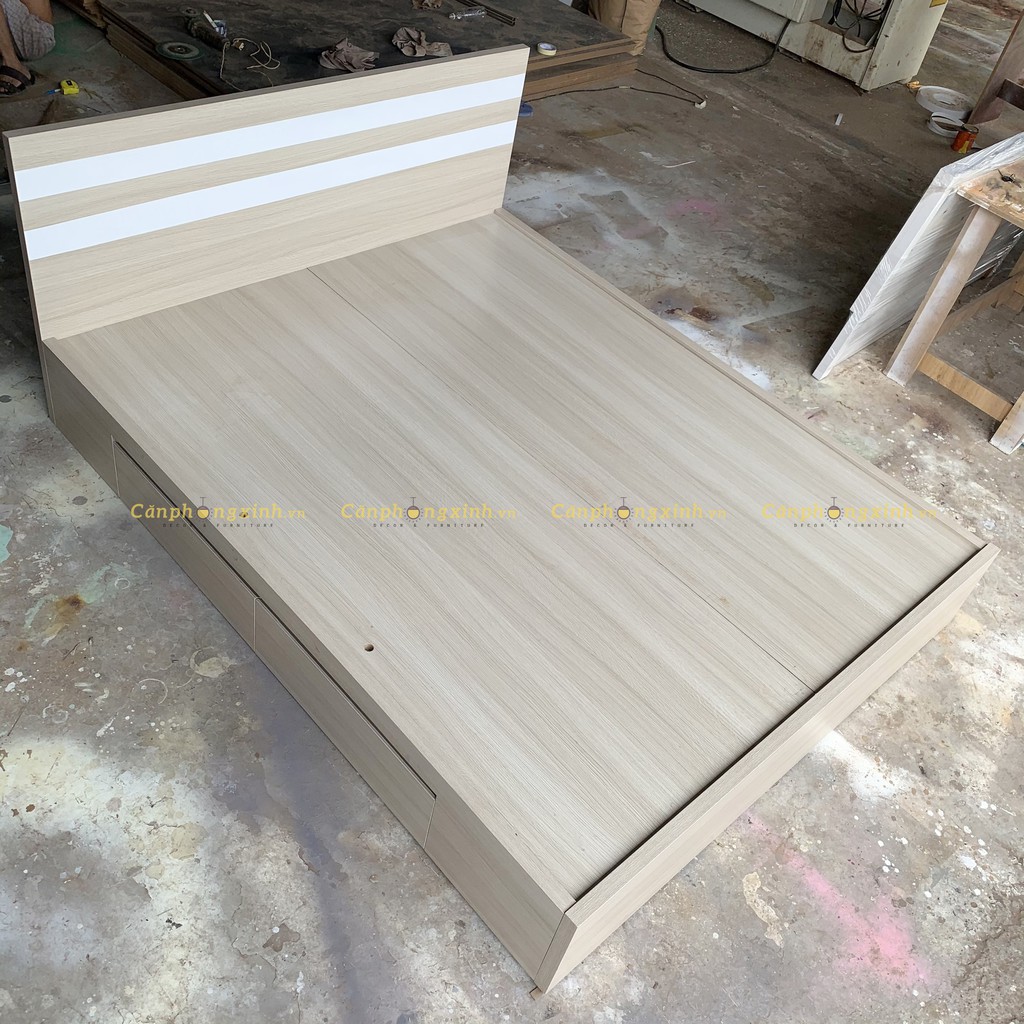 Giường ngủ gỗ cn MDF 2 hộc kéo CPX-G36 | BigBuy360 - bigbuy360.vn