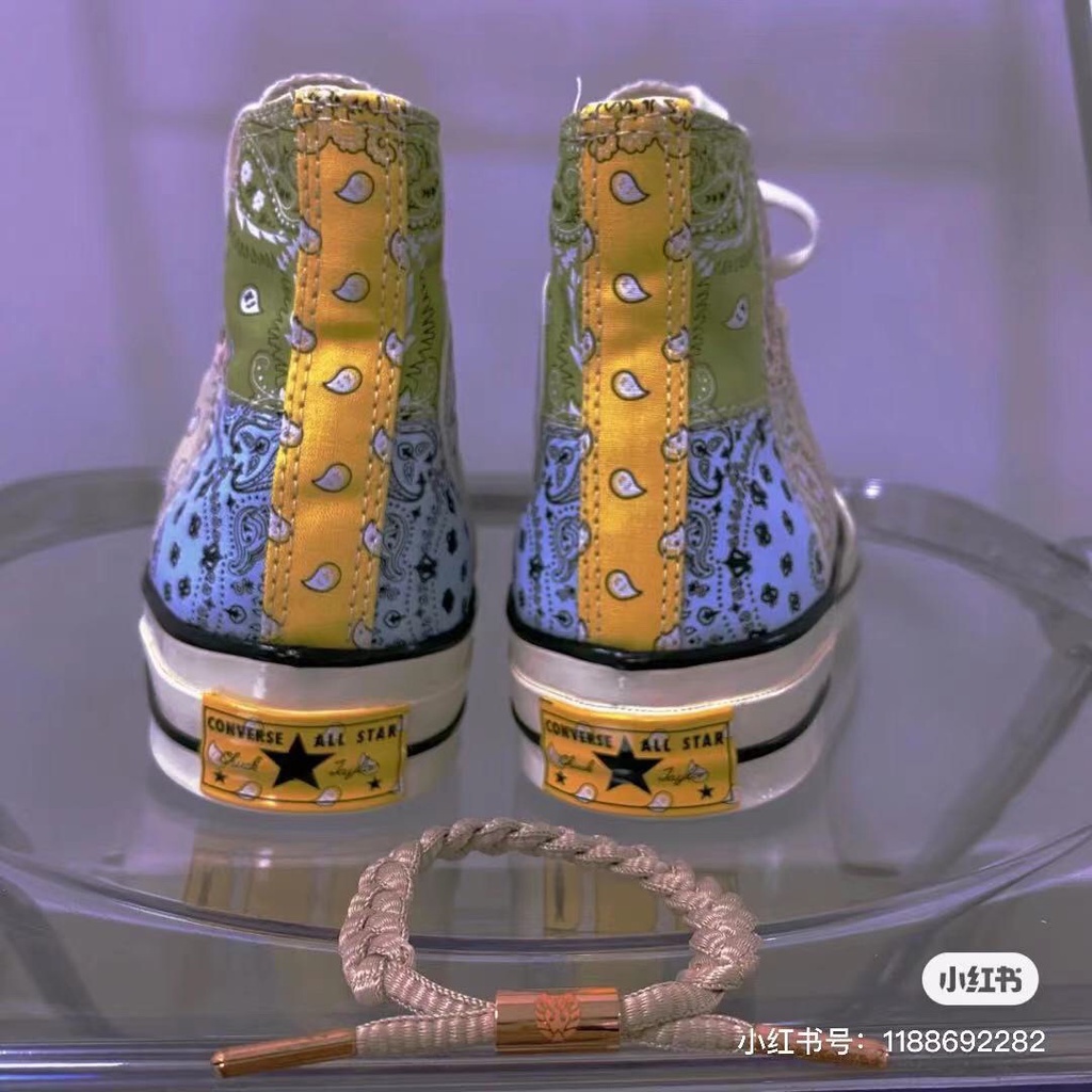 Giày Sneaker Converse 1970S Vải canvas Cổ Cao Thêu Hoa 2 Màu Cá Tính Cho Nam Và Nữ169881Phụ Kiện Chuyên Dụng Dành Cho C 008 2208 2200 220