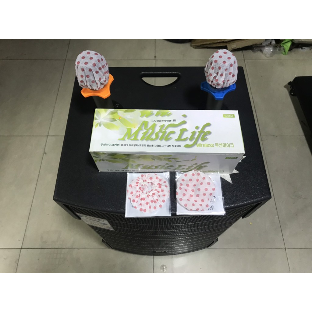 1 HỘP 100 CÁI KHẨU TRANG CHO MICRO GIÚP NGĂN NGỪA VI KHUẨN -CHUYÊN DÙNG CHO KARAOKE KINH DOANH VÀ GIA ĐÌNH