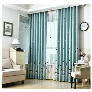 Rèm cửa trang trí cao cấp thêu Lâu đài siêu đẹp