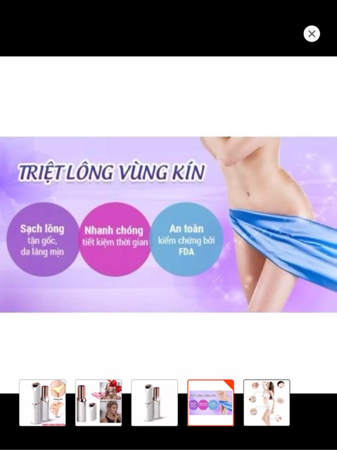 Máy triệt lông vùng kín