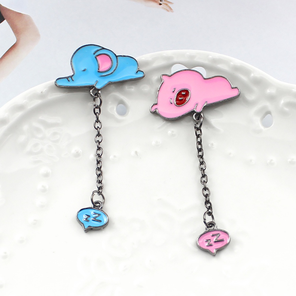 Ghim cài áo hình động vật đang ngủ dễ thương