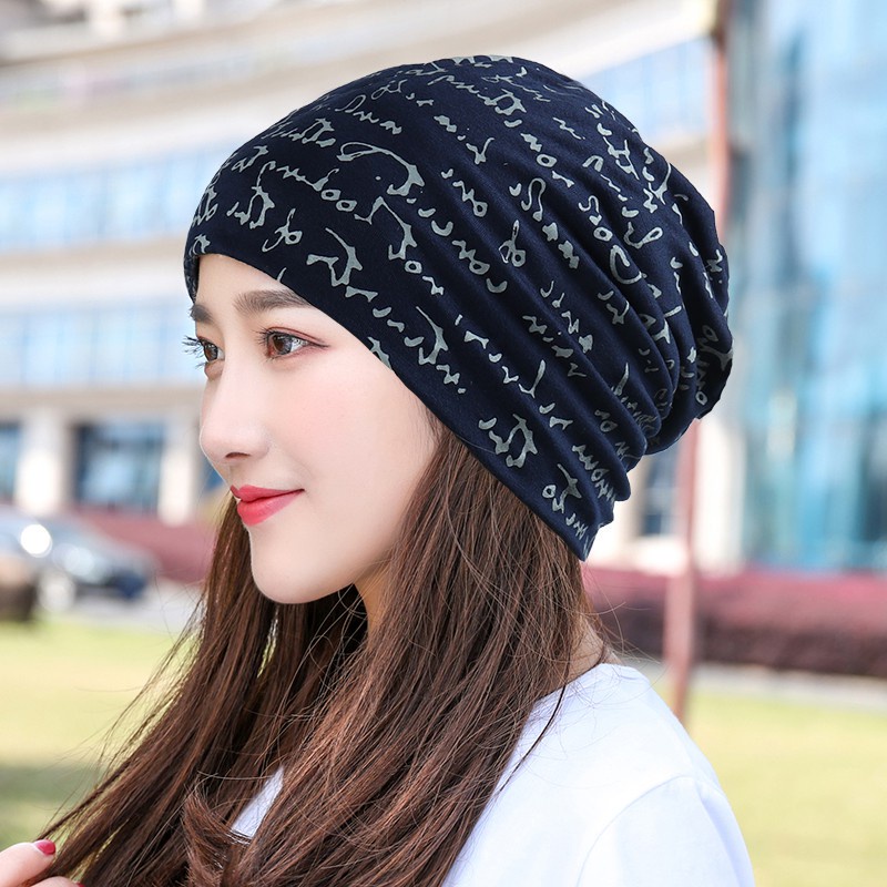 Mũ trùm đầu chống bụi bẩn thoáng khí in họa tiết cá tính dành cho nam và nữ