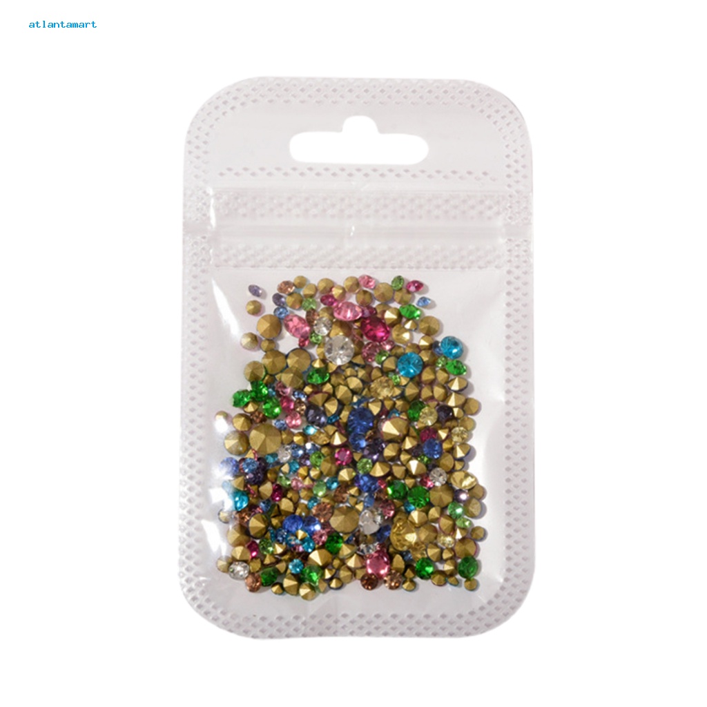 Atl| Hộp Đá 3D Nhiều Kích Cỡ Đính Móng Nghệ Thuật