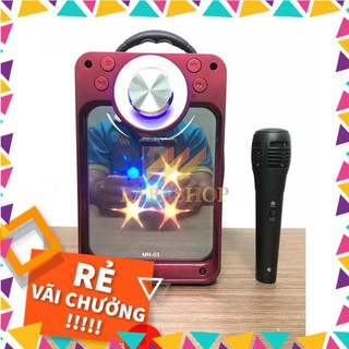 Loa kẹo kéo hát karaoke mini mn03 công suất lớn 60W nghe ấm,chắc loa ,không rè +