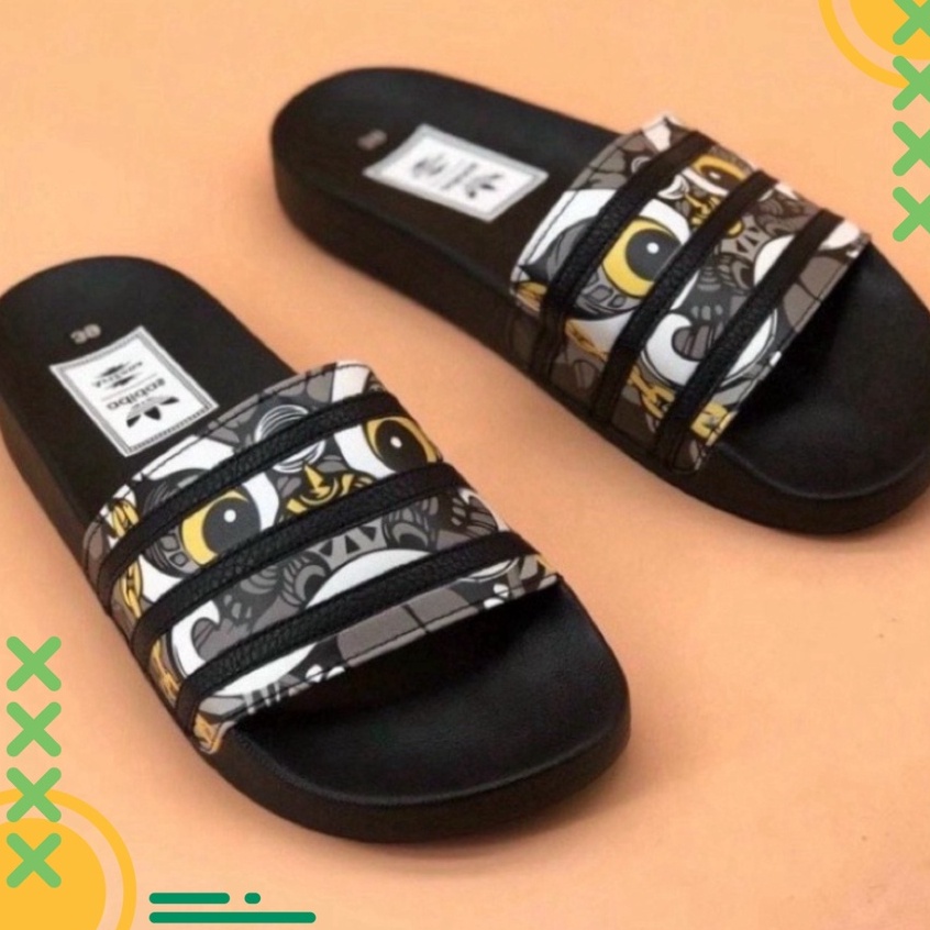 Dép KỲ LÂN ADIDAS. Dép Nam quai ngang , dép unisex dáng thể thaocá tính