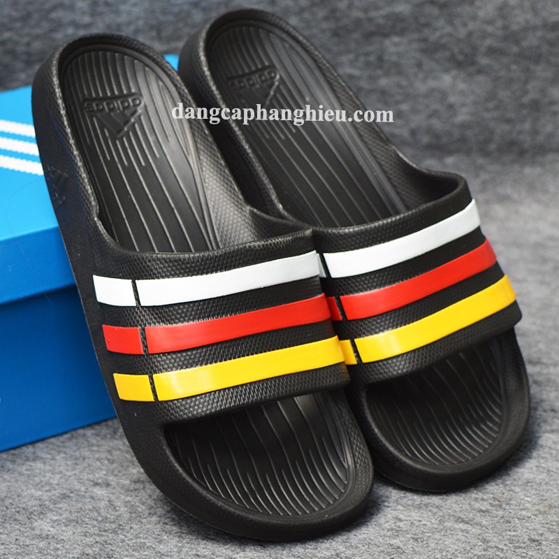 Dép Adidas Duramo chính hãng den trắng đỏ vàng