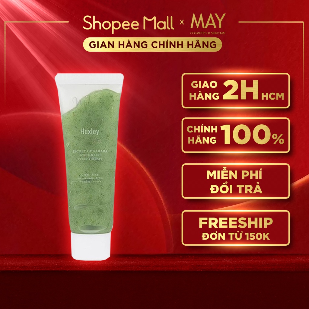 MẶT NẠ TẨY TẾ BÀO CHẾT Chiết Xuất Xương Rồng HUXLEY Secret of Sahara Scrub Mask 30/120g