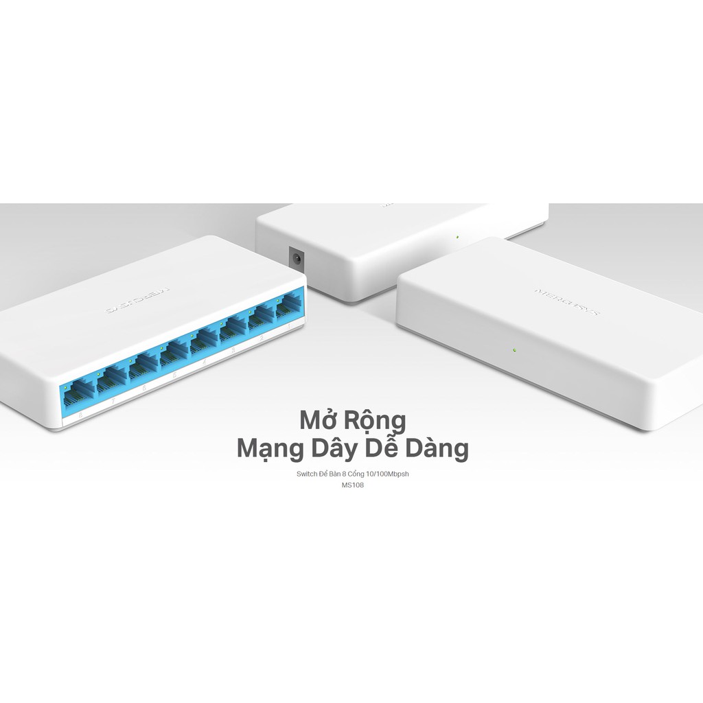 [RẺ VÔ ĐỊCH] Bộ chia mạng, switch Mercury 5 port, 8 port, 16 port 10/100, 10/100/1000, gigabit - Hàng chính hãng