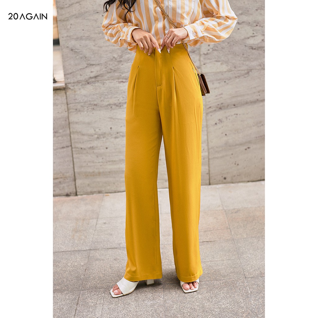 Quân âu  cạp cao dáng suông tôn dáng 20AGAIN QAA1603  điệu đà  nữ tính thời thượng | BigBuy360 - bigbuy360.vn
